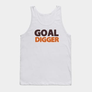 Goal digger girl boss motivational words Tank Top